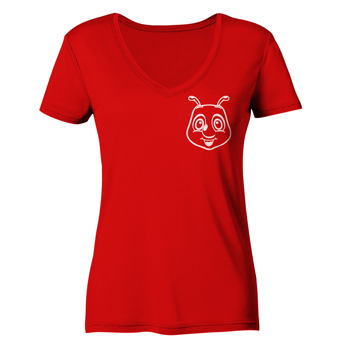 Raupi Outline - Ladies V-Neck Shirt