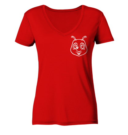 Raupi Outline - Ladies V-Neck Shirt