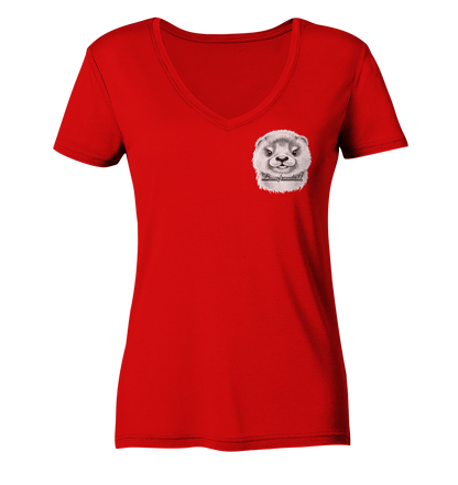 Busenfreundin11 Logo - Ladies V-Neck Shirt