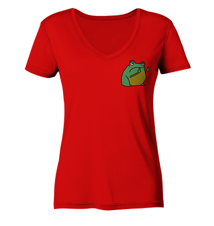 Aylana87 Kackfrosch - Ladies V-Neck Shirt