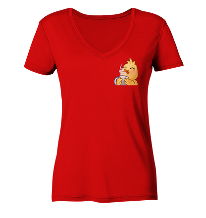 Hahnkaffee - Ladies V-Neck Shirt