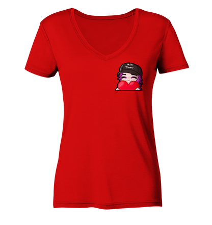 x3_kaspa Love - Ladies V-Neck Shirt
