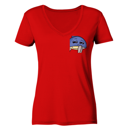MonaLeesa HolgerHmm - Ladies V-Neck Shirt