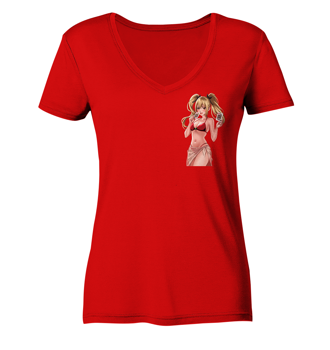 Miezchen Beach - Ladies V-Neck Shirt