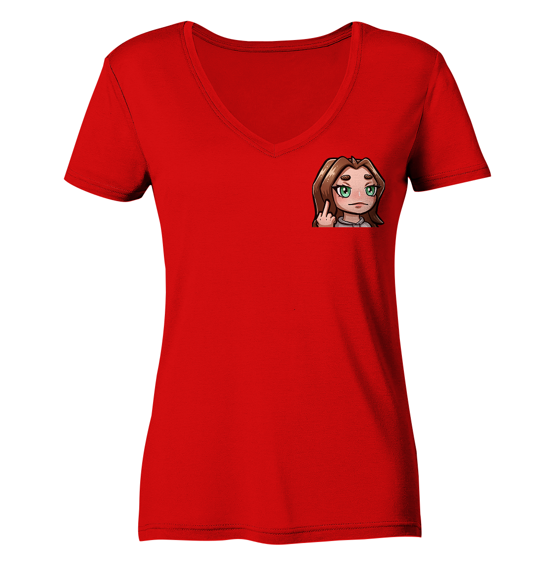 La_N00ba FU - Ladies V-Neck Shirt