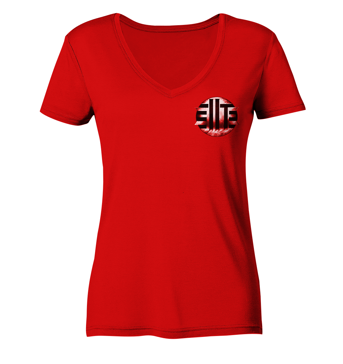 DieElite Logo - Ladies V-Neck Shirt