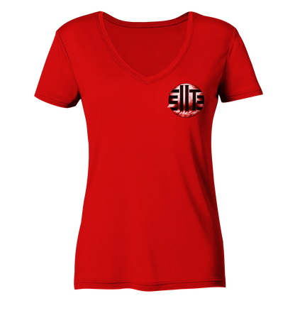 DieElite Logo - Ladies V-Neck Shirt