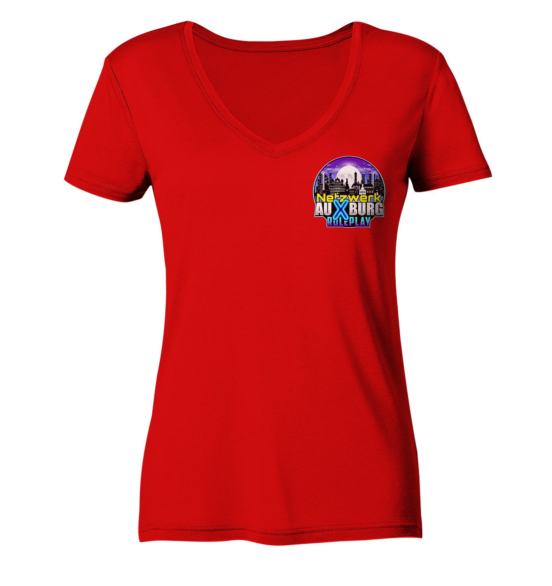 Auxburger Roleplay Logo - Ladies V-Neck Shirt