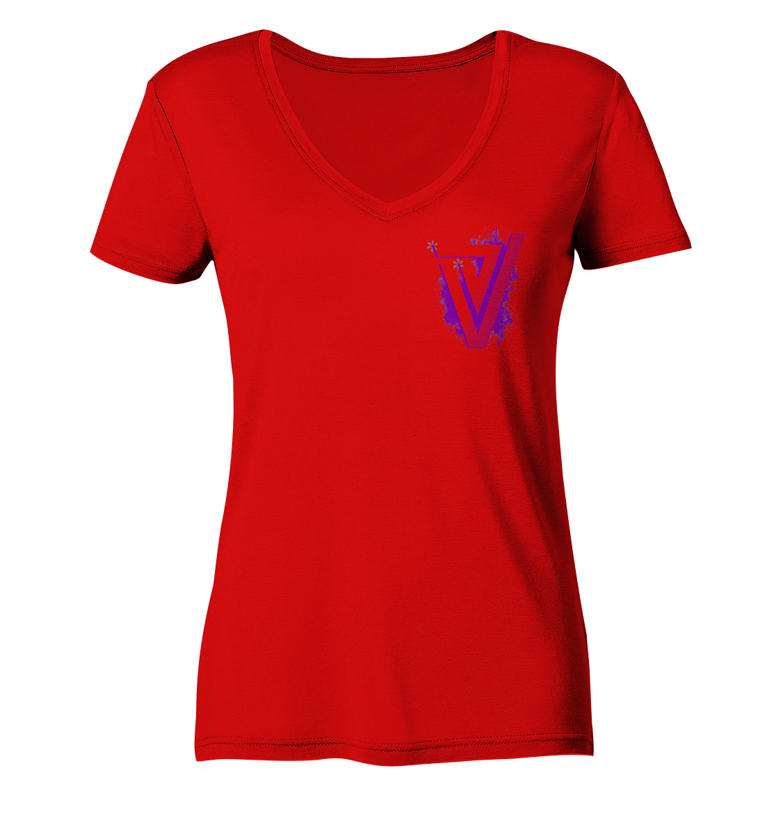 Verdipwnz Splash - Ladies V-Neck Shirt