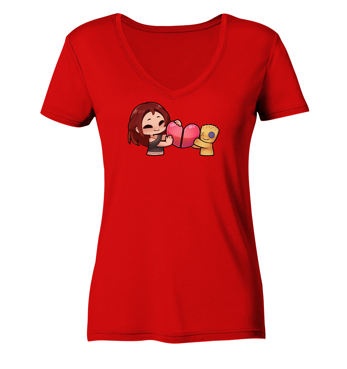 KoRngirL81 Herz - Ladies V-Neck Shirt