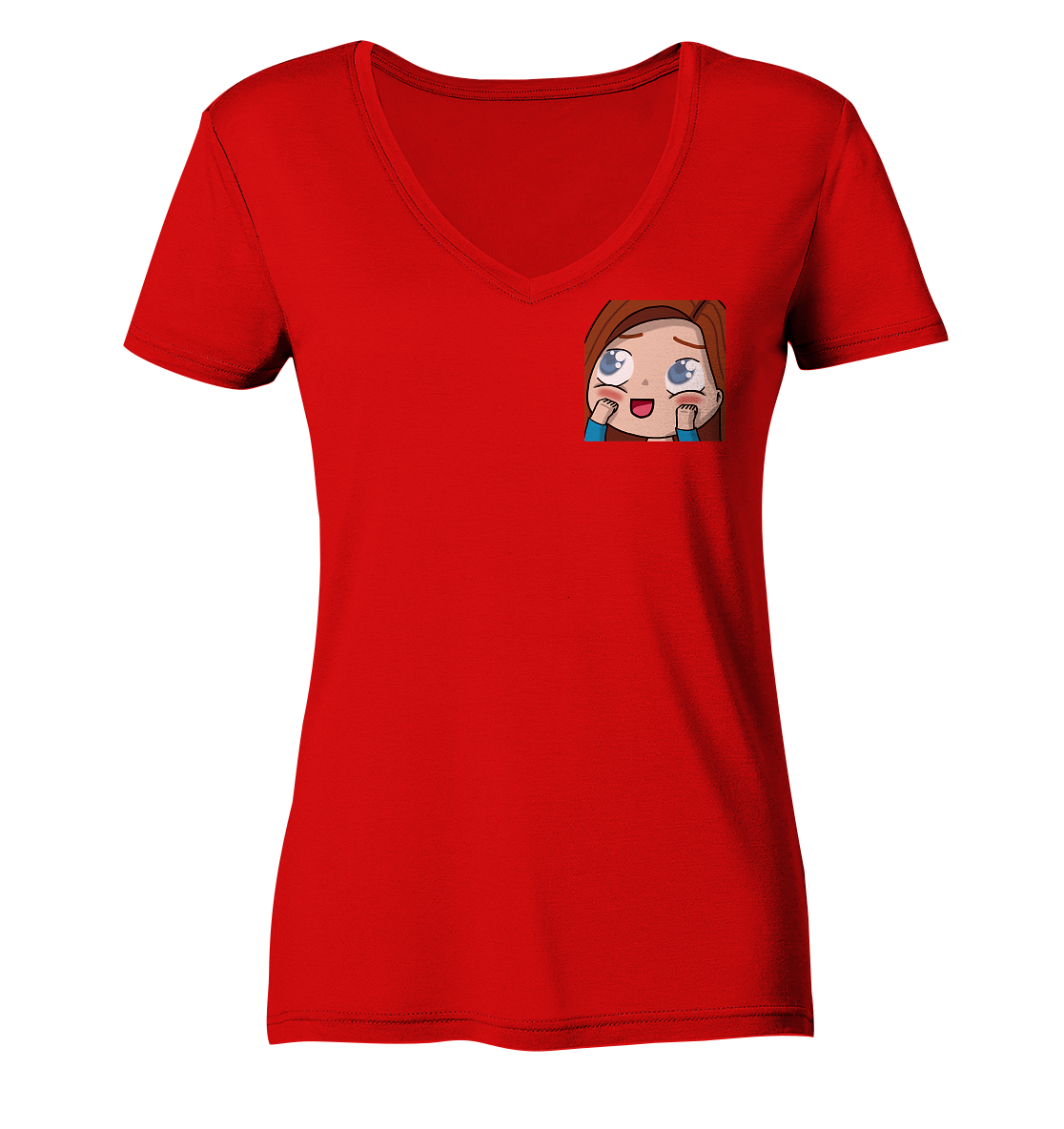 MonaLeesa Aww - Ladies V-Neck Shirt