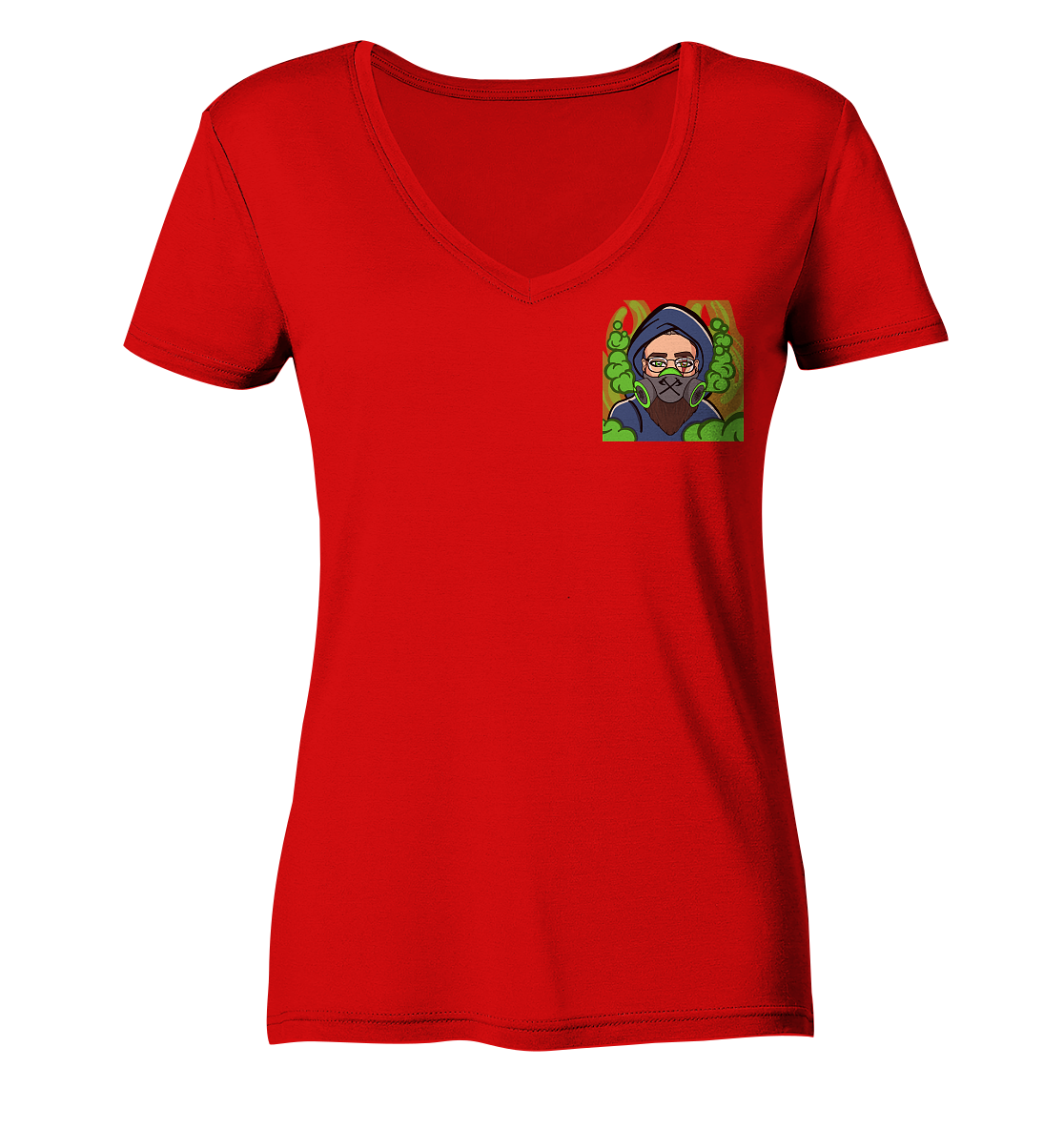 Adropon Mask - Ladies V-Neck Shirt