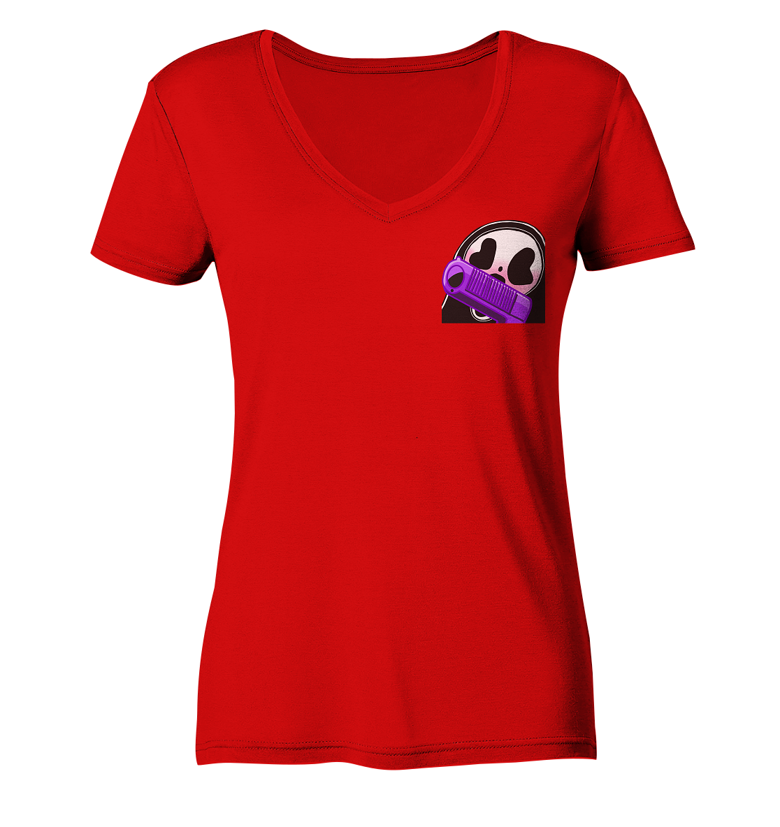 Xo_Purple_Dragon_oX Peng - Ladies V-Neck Shirt