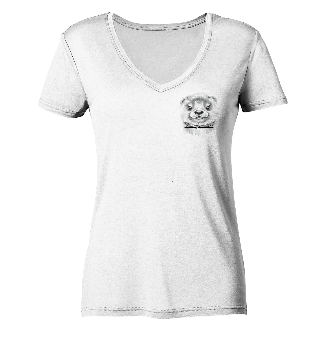 Busenfreundin11 Logo - Ladies V-Neck Shirt