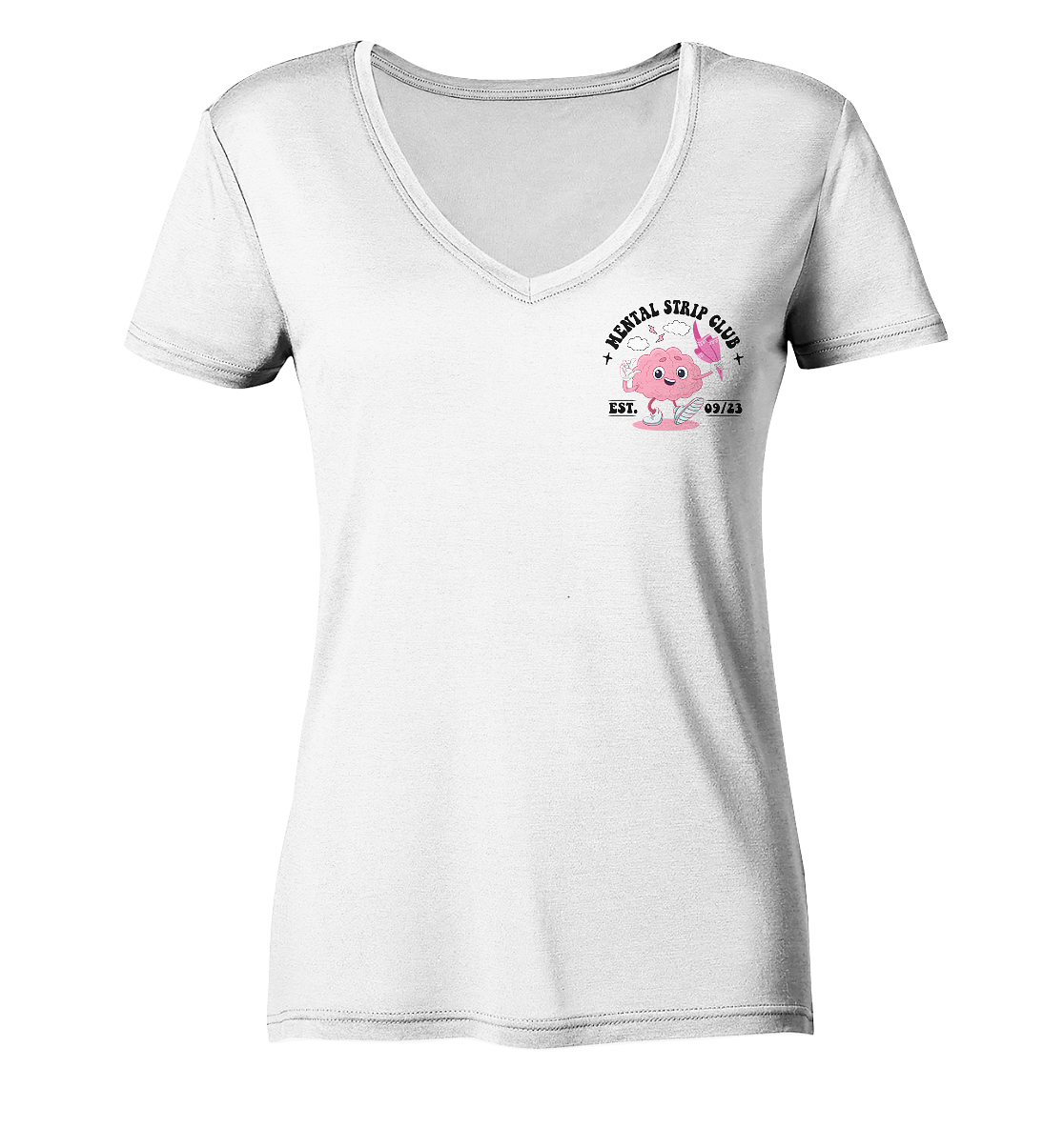 Alyna Mental Strip Club - Ladies V-Neck Shirt