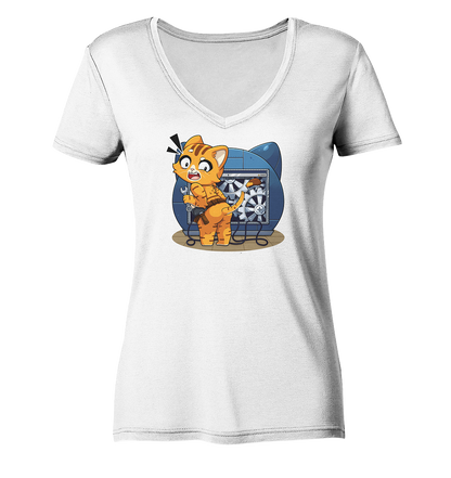 FeineKatze nix Create - Ladies V-Neck Shirt