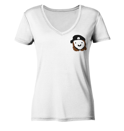 inVertLance Smile - Ladies V-Neck Shirt