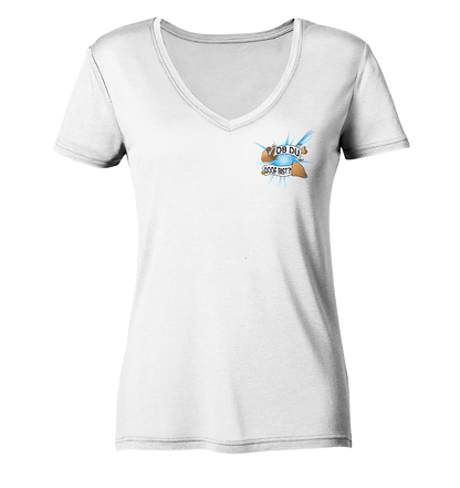 Vischuh21 Glückskeks - Ladies V-Neck Shirt