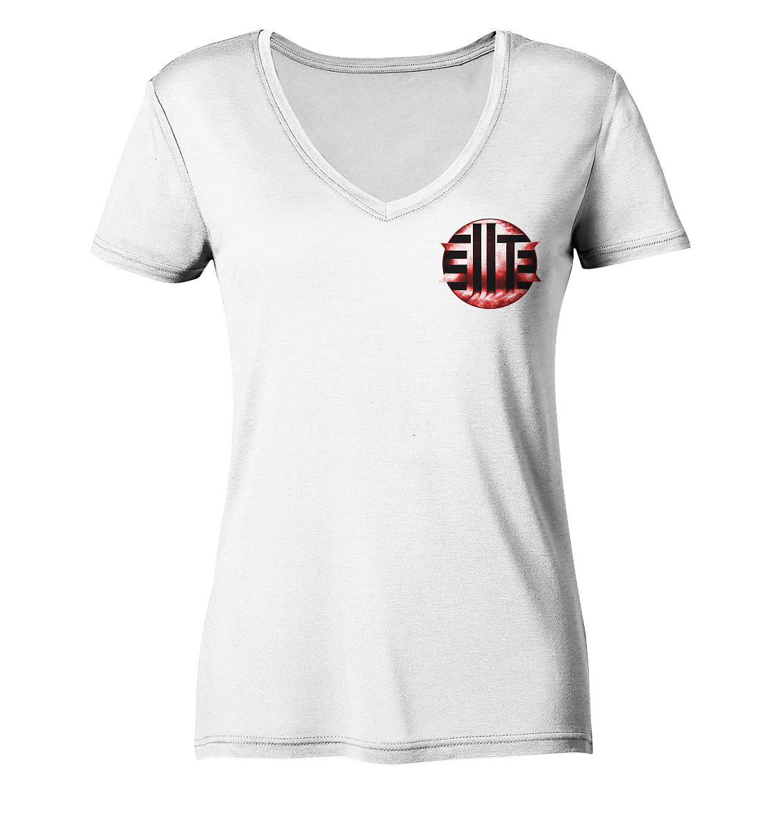 DieElite Logo - Ladies V-Neck Shirt