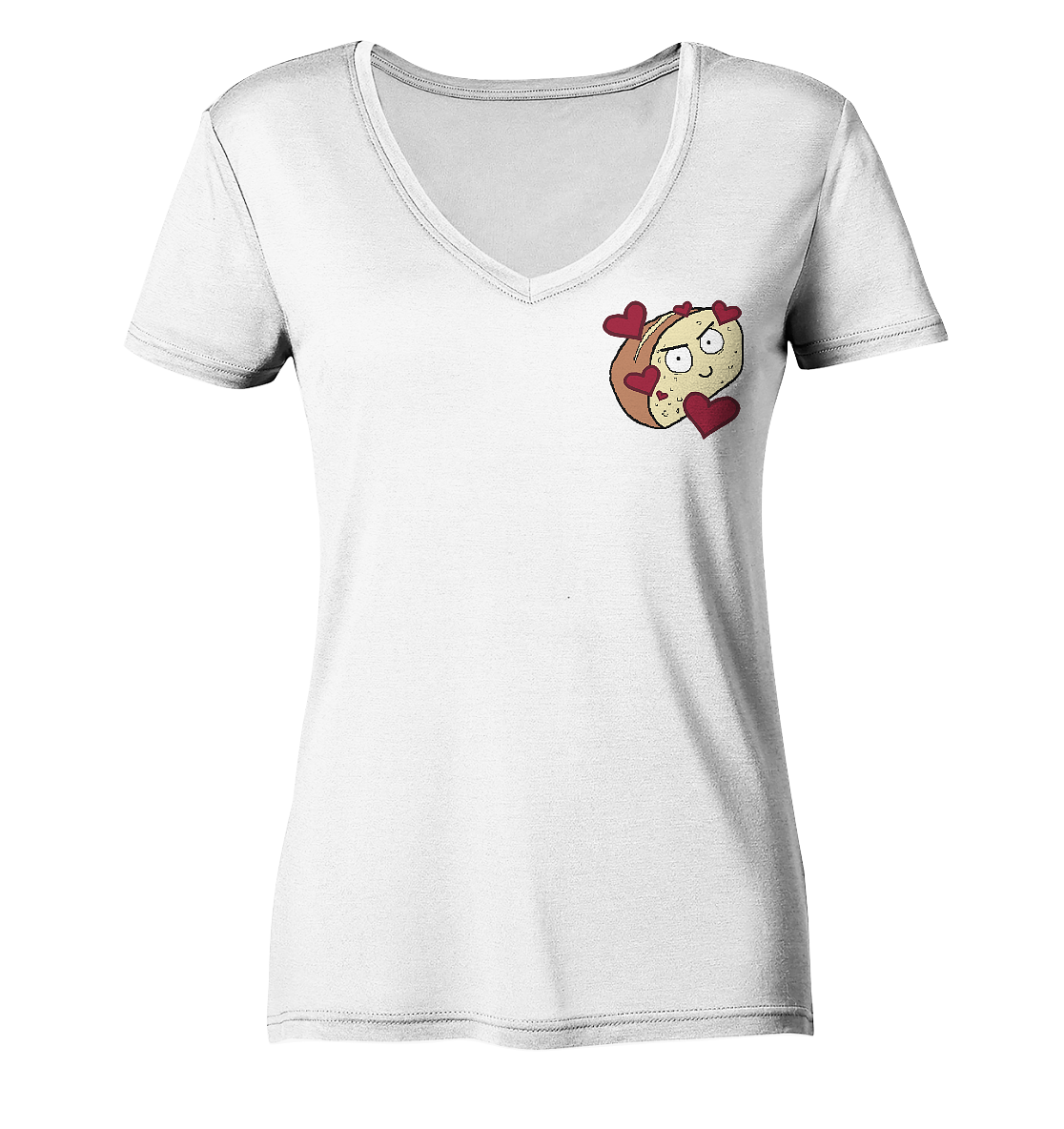 Aylana87 Herzbrot - Ladies V-Neck Shirt