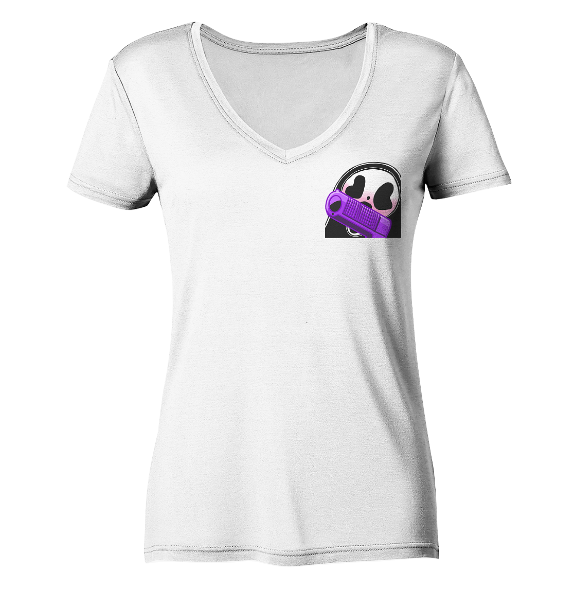 Xo_Purple_Dragon_oX Peng - Ladies V-Neck Shirt