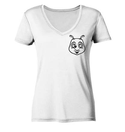 Raupi Outline - Ladies V-Neck Shirt