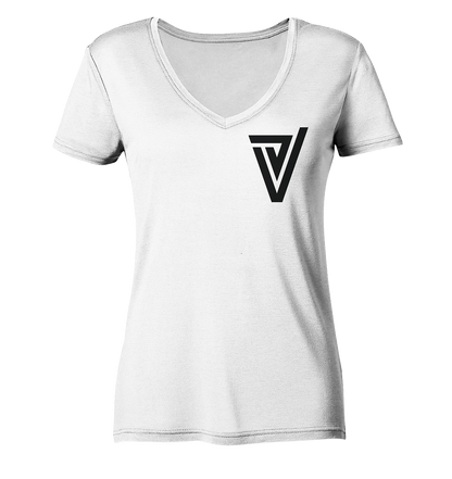 Verdipwnz Logo - Ladies V-Neck Shirt