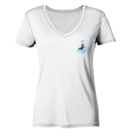 Ice_Kiki Design - Ladies V-Neck Shirt