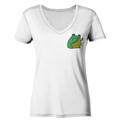 Aylana87 Kackfrosch - Ladies V-Neck Shirt