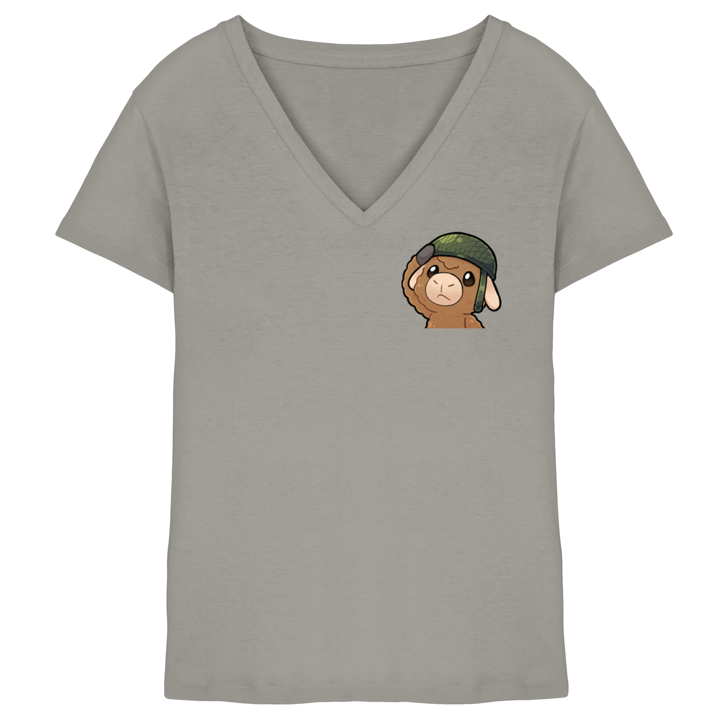 Flauschig Salute - Ladies V-Neck Shirt