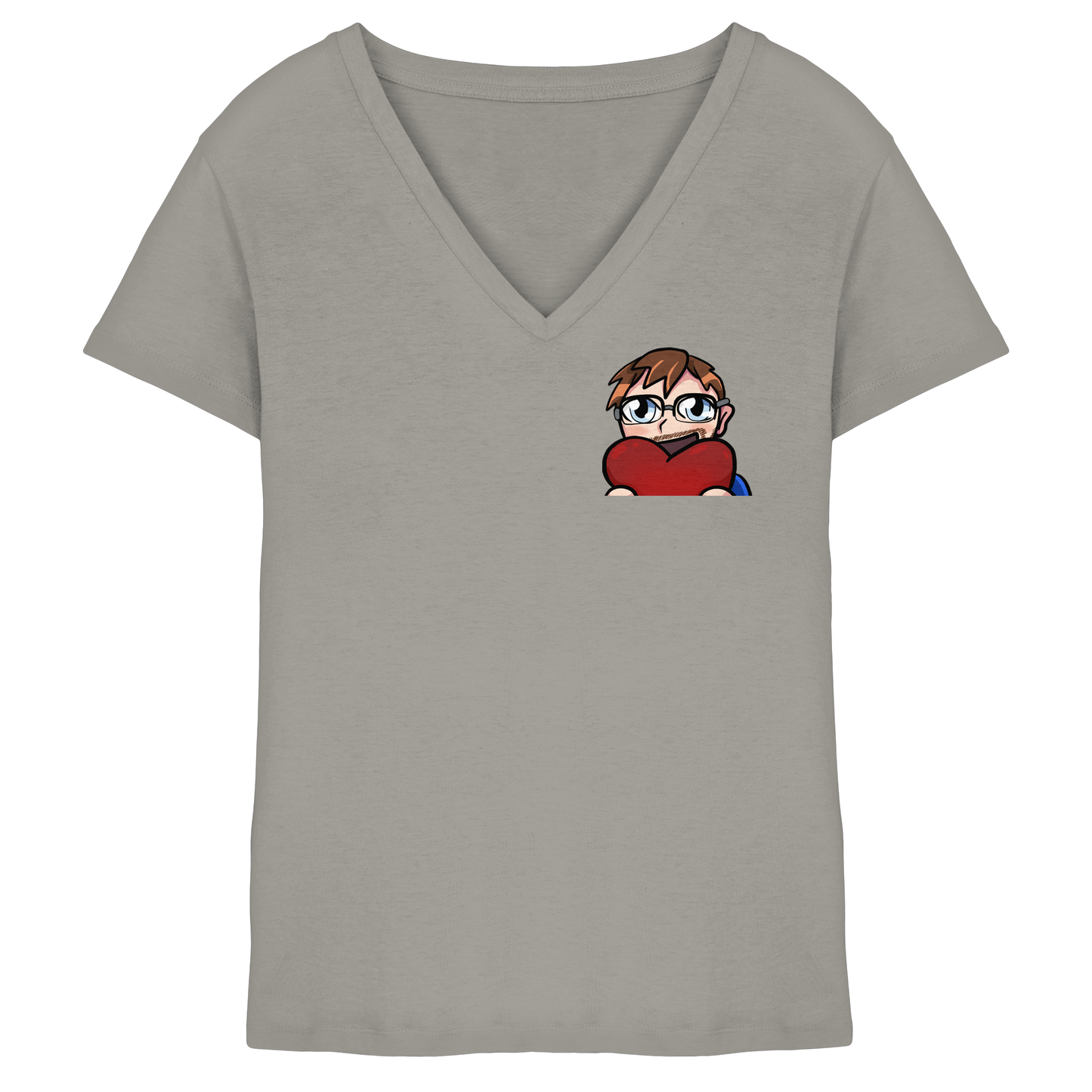 Stuggi888 Heart - Ladies V-Neck Shirt