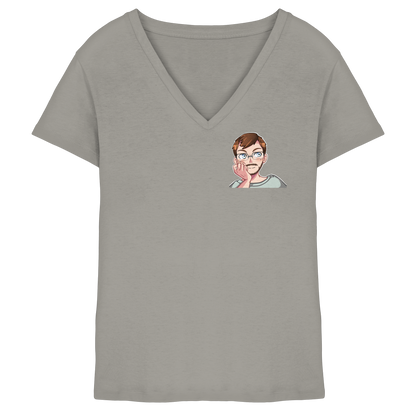 Stuggi888 Smile - Ladies V-Neck Shirt