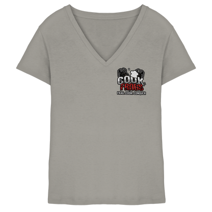 cookfrags Logo - Ladies V-Neck Shirt