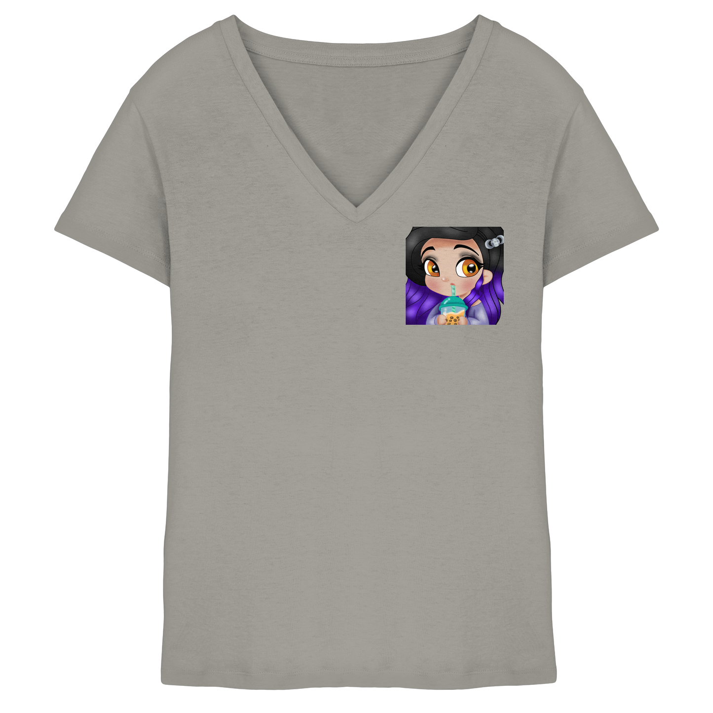 x_Kookie_Moon_x Sip - Ladies V-Neck Shirt