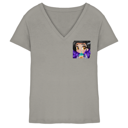 x_Kookie_Moon_x Sip - Ladies V-Neck Shirt