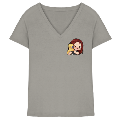 KoRngirL81 Hug - Ladies V-Neck Shirt