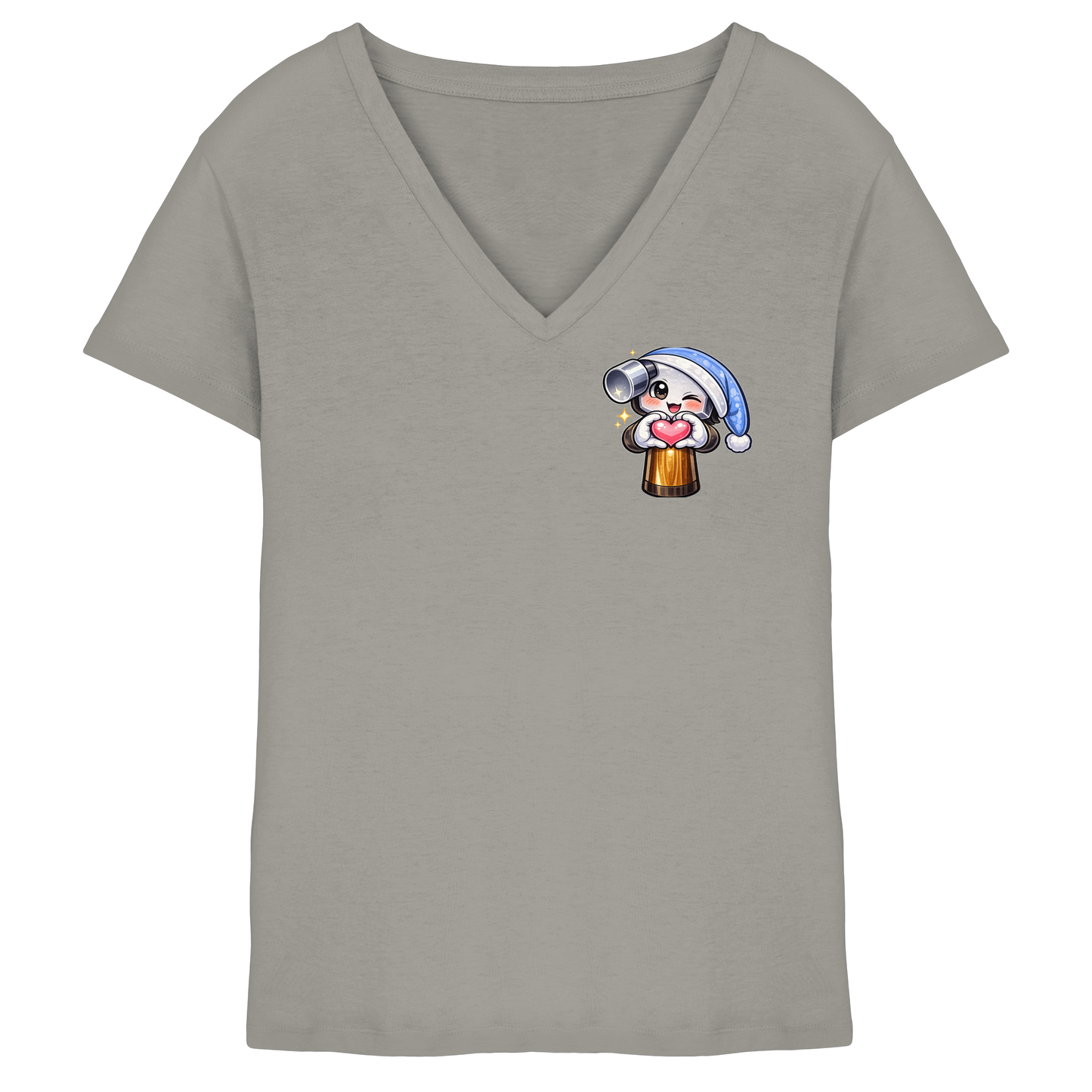 McHammer1502 Heart - Ladies V-Neck Shirt