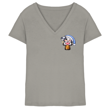 McHammer1502 Heart - Ladies V-Neck Shirt
