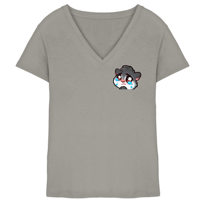 Sennox Sad - Ladies V-Neck Shirt
