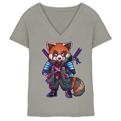 Spydermaniac Rotpanda - Ladies V-Neck Shirt