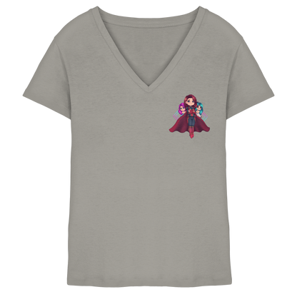 xLadyLikex HeroMama - Ladies V-Neck Shirt