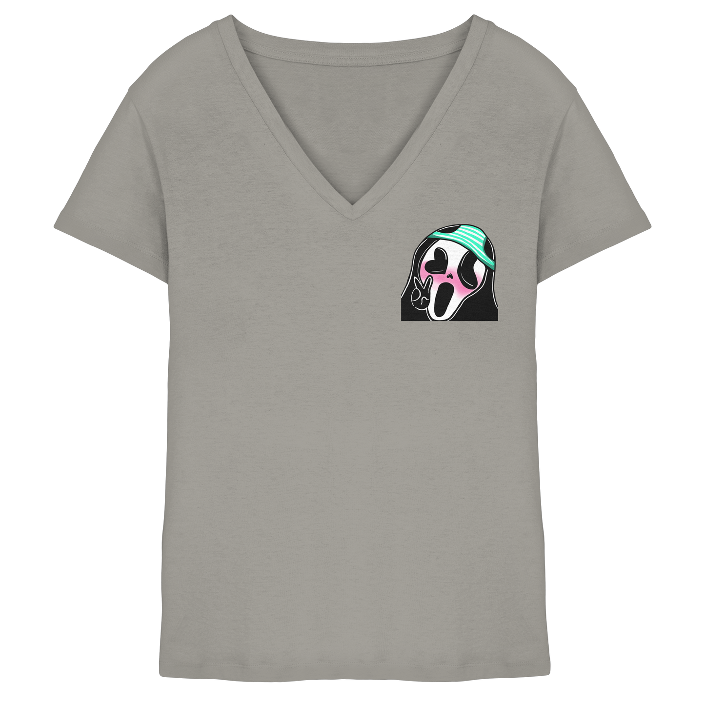 Xo_Purple_Dragon_oX GhostFace - Ladies V-Neck Shirt