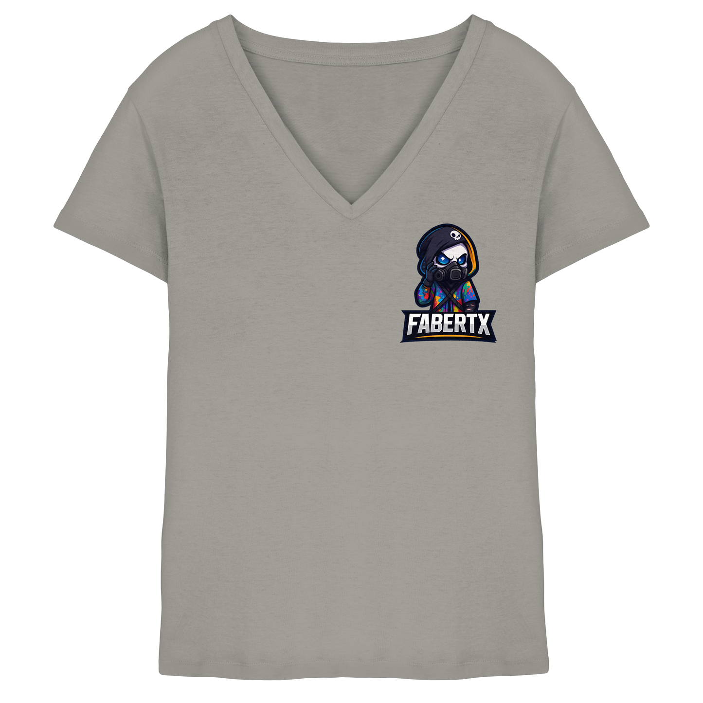 Fabertx Logo - Ladies V-Neck Shirt