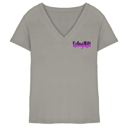 KoRngirL81 Logo - Ladies V-Neck Shirt