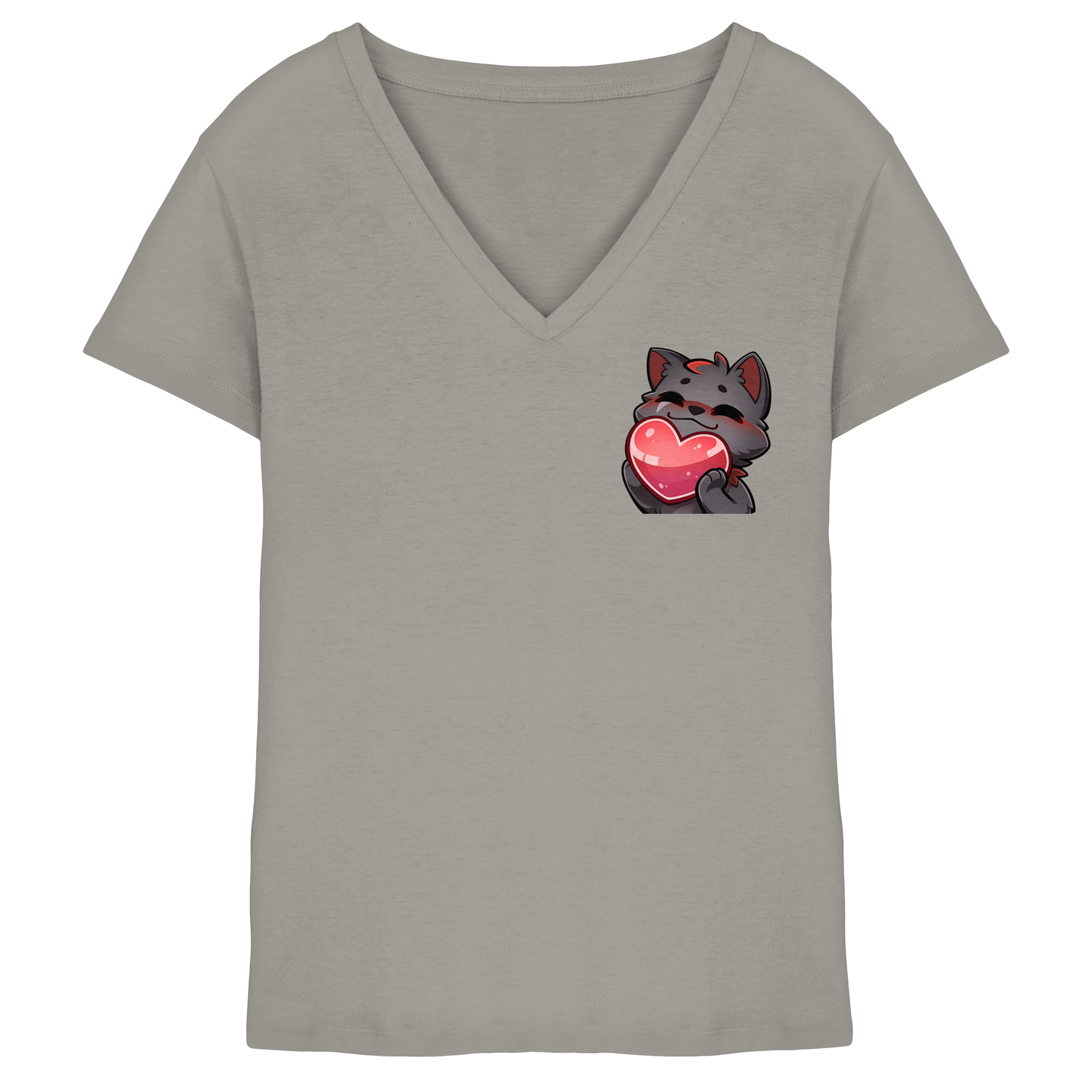 Blutwuff Heart - Ladies V-Neck Shirt