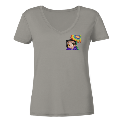 x_Kookie_Moon_x Blume - Ladies V-Neck Shirt