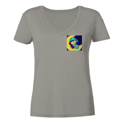 x_Kookie_Moon_x Sleep - Ladies V-Neck Shirt