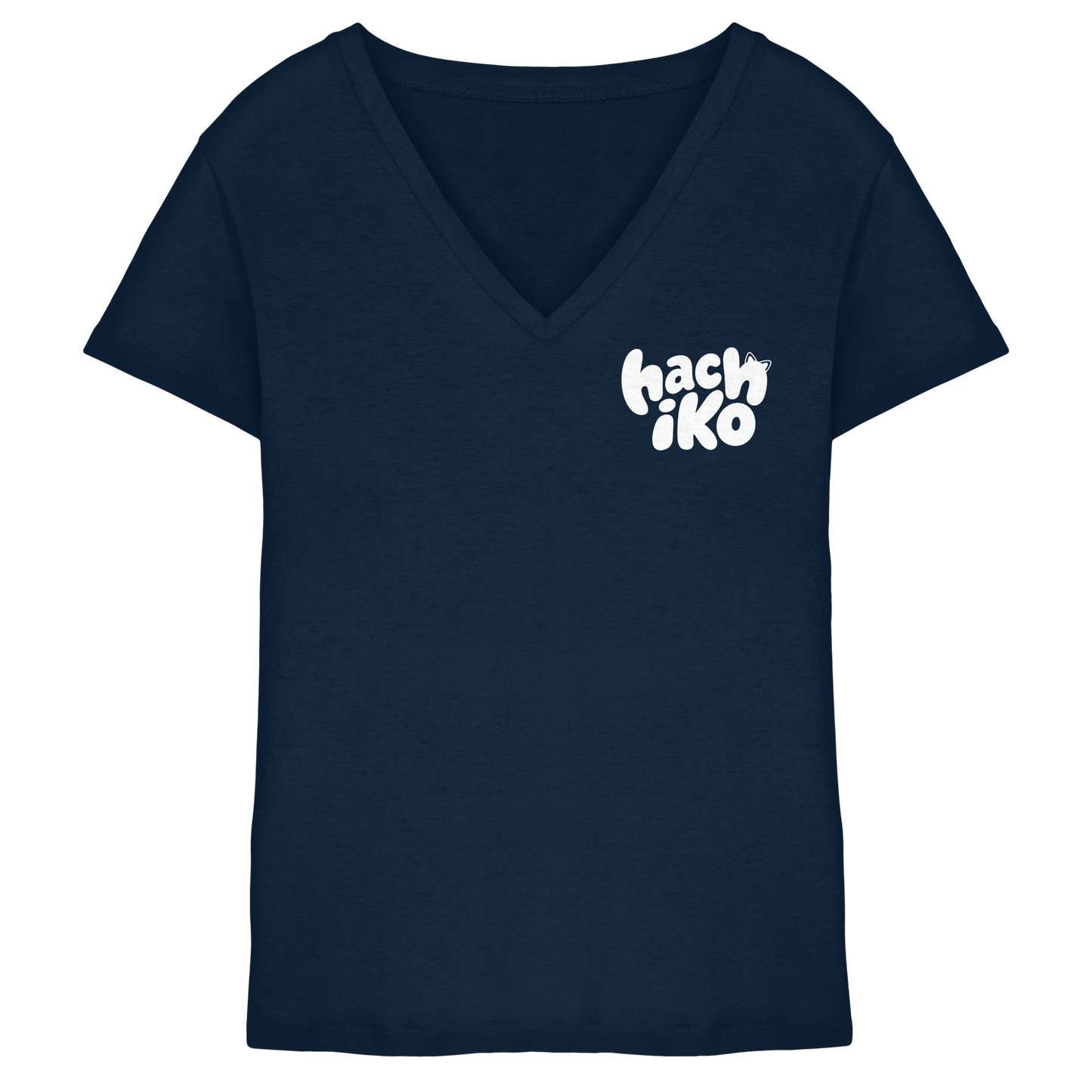 Hachiko Logo - Ladies V-Neck Shirt