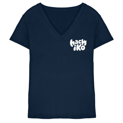 Hachiko Logo - Ladies V-Neck Shirt