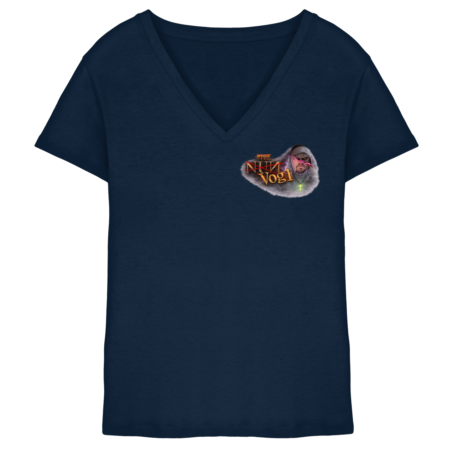 Voglspinner Nun - Ladies V-Neck Shirt